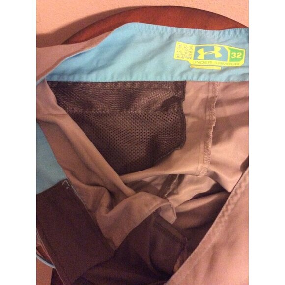 Men UNDER ARMOUR Men's Sz 32 MTN Breaker Board Shorts Trunks Gray - Picture 8 of 9